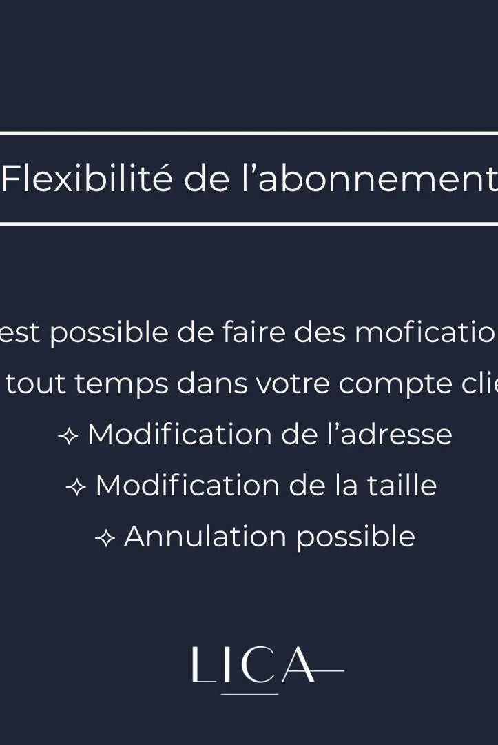 Abonnement L'Essentiel Saisonnier LICA Wear, abonnement flexible