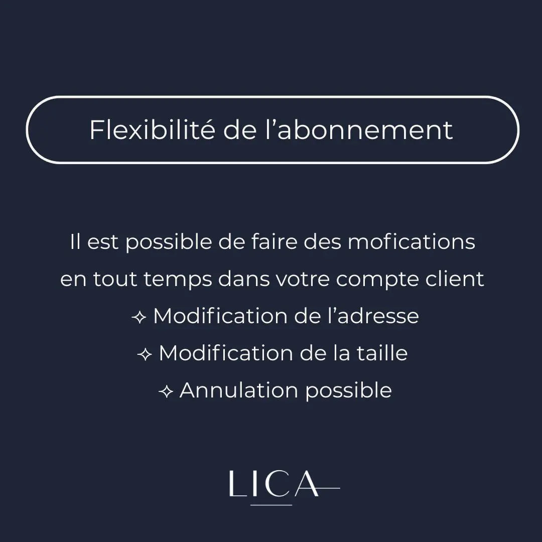 Abonnement L'Essentiel Saisonnier LICA Wear, abonnement flexible