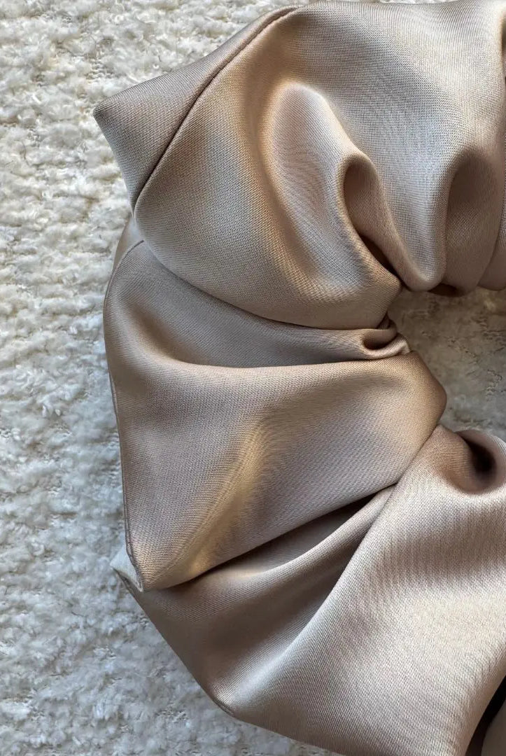 Chouchous Oversize chardonnay nacré, satin qualité