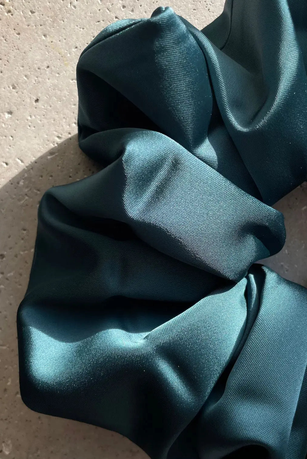 Chouchous Oversize vert émeraude, satin qualité
