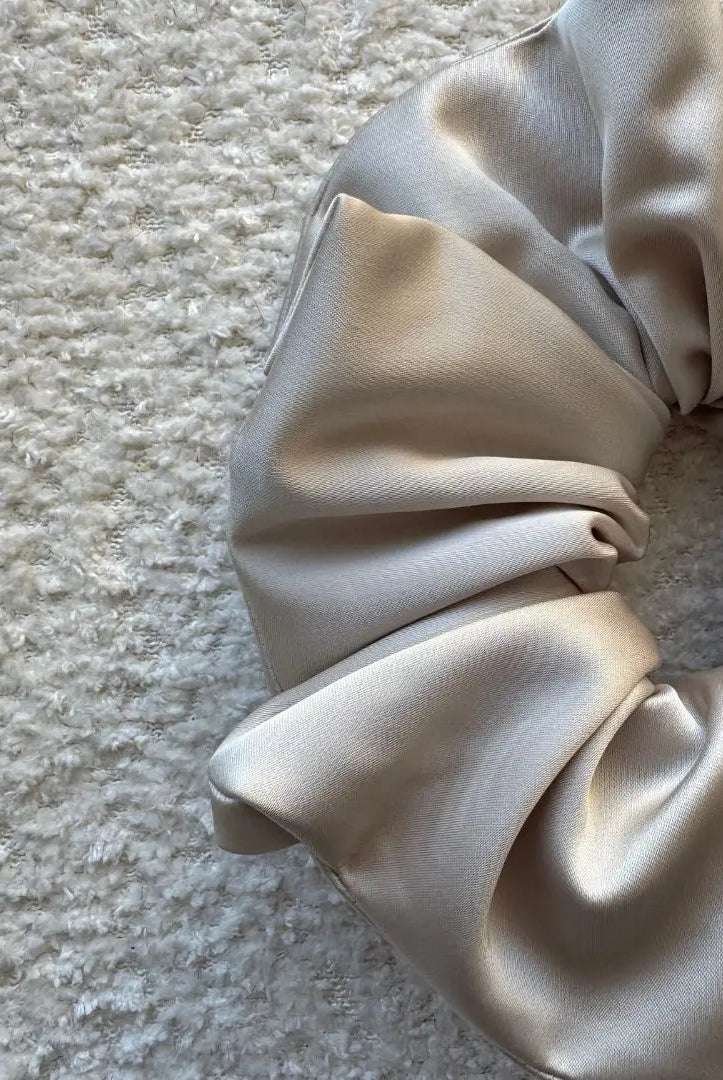 Chouchous Oversize champagne, satin qualité