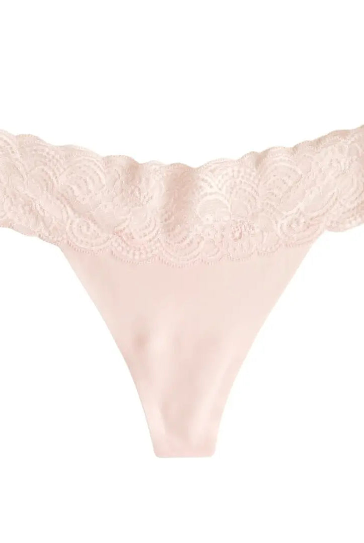 Tanga avec dentelle Onyx Black LICA Wear