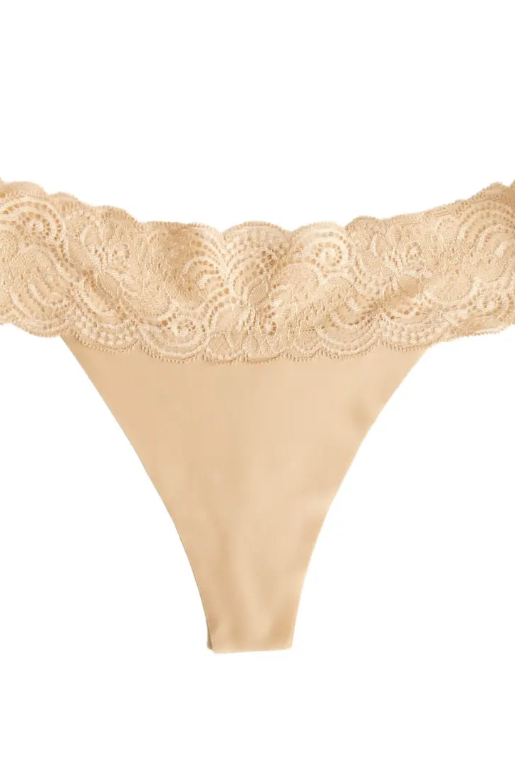Tanga avec dentelle Rose Quartz LICA Wear