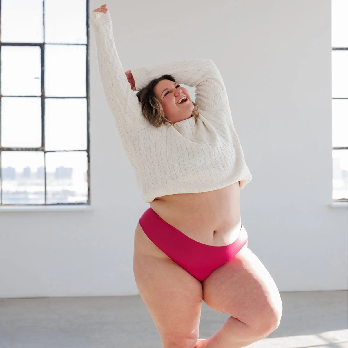 Marie porte la taille 2XL