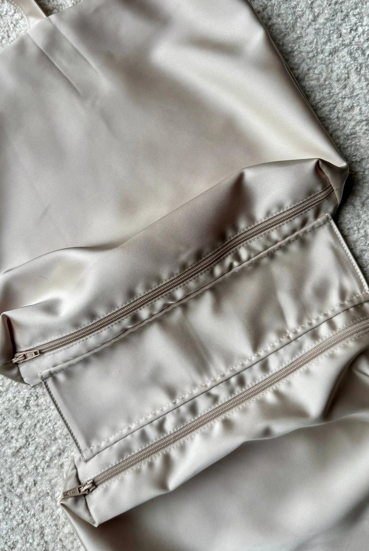 Trousse de voyage en satin pour sous-vêtements, 2 pochettes
