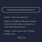 Abonnement L'Essentiel Mensuel LICA Wear, fonctionnement
