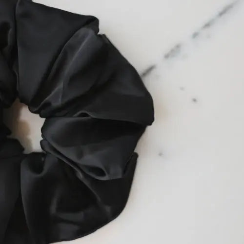 Chouchous Oversize noir, satin qualité