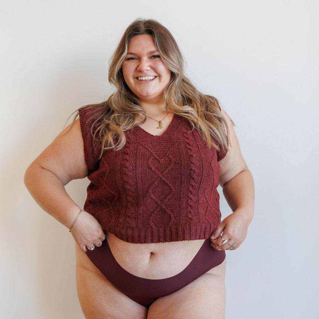 Marie porte la taille 2XL