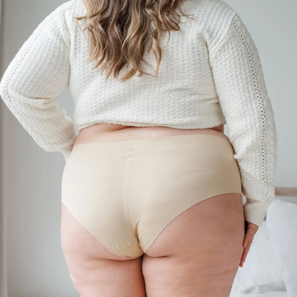 Culotte bikini sans couture SecondSkin Beige, taille plus