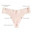 Tanga avec dentelle Rose Quartz LICA Wear