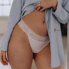 Tanga avec dentelle Rose Quartz LICA Wear