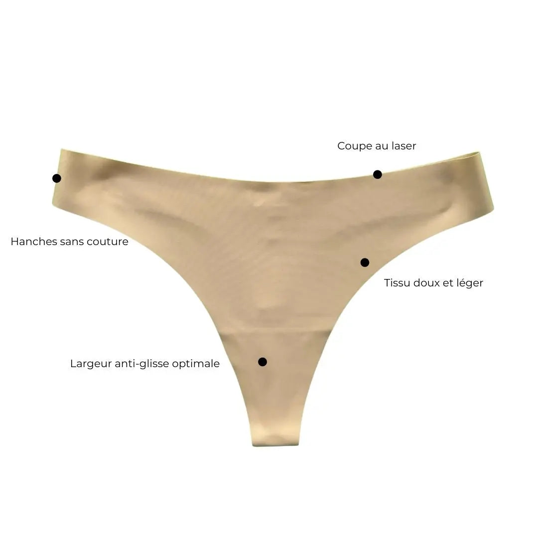 Tanga sans couture SecondSkin Beige LICA Wear