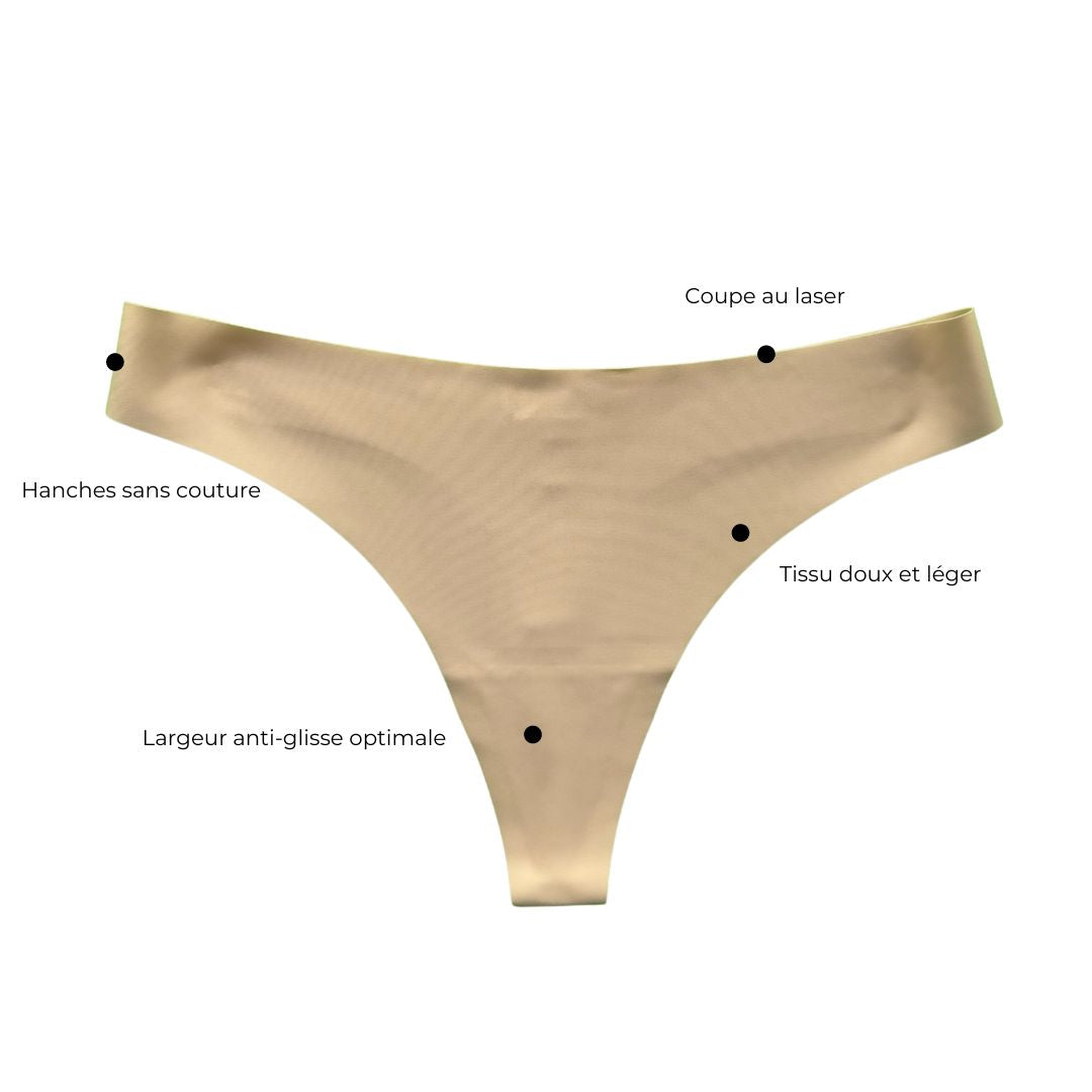 Adorel Culotte sans Couture Slip Invisible sous-vêtements Femme Lot de 6  Slips Basique S : : Mode