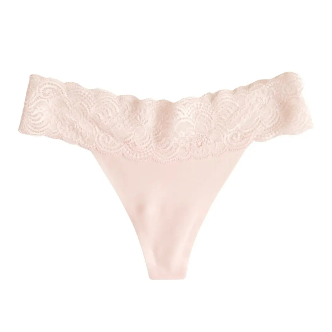 Tanga avec dentelle Onyx Black LICA Wear