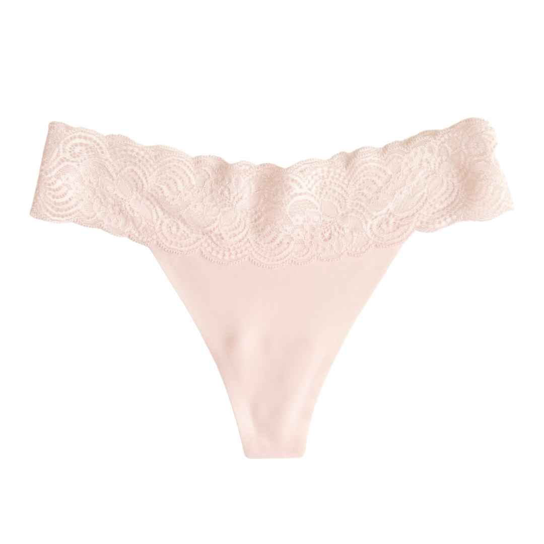 Soft Stretch Seamless Regular Rise Thong 2649 Lavender Frost (2X) - Lace &  Day