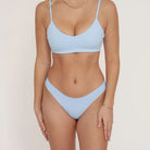Tanga sans couture Bleu Eden LICA Wear