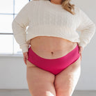 Tanga taille haute sans couture Bold Berry LICA Wear, vue de face
